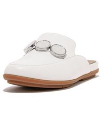 Fitflop - Gracie Bead Link Leather Mule Loafer - Lyst