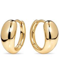 DEVATA - Teardrop Hoop Earrings - Lyst