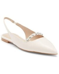 Stuart Weitzman - Faux Pearl Slingback Pump - Lyst