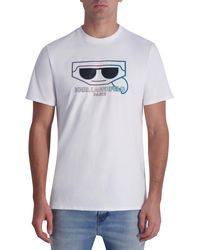 Karl Lagerfeld - Ombré Karl Cotton Graphic T-shirt - Lyst