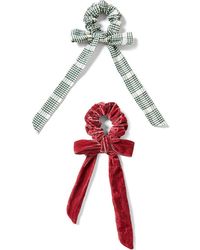 Loeffler Randall - Dee Set Of 2 Bow Scrunchies - Lyst