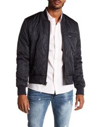 members only quilted bomber jacket