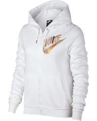 nike air metallic hoodie