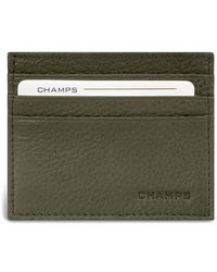 CHAMPS - Slim Leather Card Wallet - Lyst