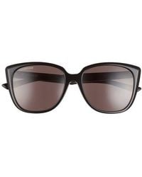 Balenciaga - Square Acetate Logo Sunglasses - Lyst