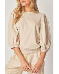 BLUEGREY - Balloon Sleeve Crop Sweatshirt - Lyst