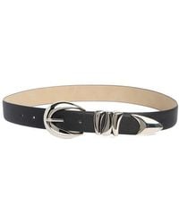 Vince Camuto - Sculptural Faux Leather Belt - Lyst