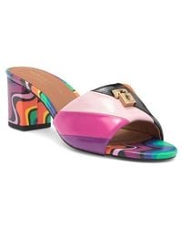 Kurt Geiger - Brixton Block Heel Slide Sandal - Lyst