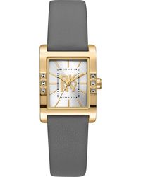 DKNY - Crystal Bezel Three Hand Quartz Leather Strap Watch, 22Mm X 29.5Mm - Lyst