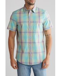 Abound - Windowpane Short Sleeve Button-up Shirt - Lyst