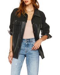 DESA NINETEENSEVENTYTWO Belted Reversible Leather Jacket in Black Womens Clothing Jackets Leather jackets 