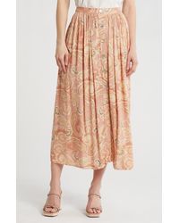 DR2 by Daniel Rainn - Button Front Midi Skirt - Lyst