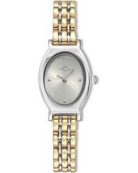 Ettika - Classic Oval Dial Two-Tone Bracelet Watch - Lyst