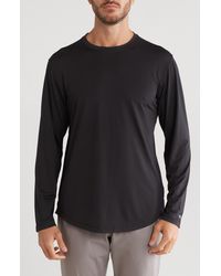 Kenneth Cole - Crewneck Long Sleeve Active T-shirt - Lyst