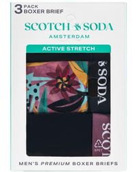 Scotch & Soda - Assorted 3-Pack Stretch Boxer Briefs - Lyst