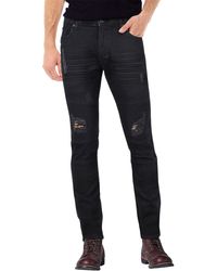 Xray Jeans - Rawx Distressed Moto Skinny Fit Jeans - Lyst