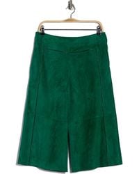 Longchamp - Suede Bermuda Shorts - Lyst
