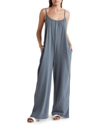 Melrose and Market - Slouchy Wide Leg Organic Cotton Jumpsuit - Lyst