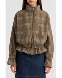 NVLT - Brushed Plaid Dolman Jacket - Lyst