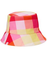 Kate Spade - Madras Plaid Reversible Bucket Hat - Lyst