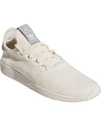 adidas Originals x Pharrell Williams Tennis HU Sneakers In Gray CQ2162