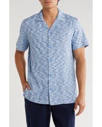 T.R. Premium - Mélange Short Sleeve Button-Up Shirt - Lyst