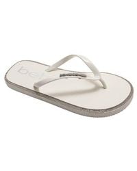 Bebe - Rhinestone Flip Flop - Lyst