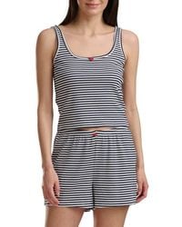 Splendid - Feeder Striped Tank And Boxer Pajamas - Lyst