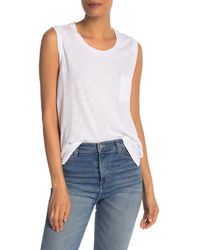 Madewell - Whisper Cotton Pocket Muscle Tank - Lyst