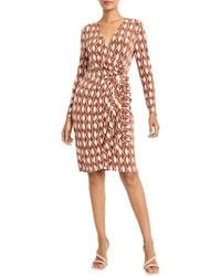 Maggy London - Wrap Front Long Sleeve Dress - Lyst