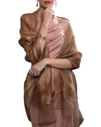 Saachi - Silk Shimmering Scarf - Lyst