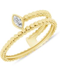 Ron Hami - 14k Yellow Gold Marquise Bezel Diamond Ring - Lyst