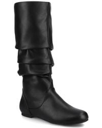 Journee Collection - Journee Jayne Ruched Tall Boot - Lyst
