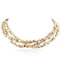 Jardin - Triple Layered Beaded Necklace - Lyst