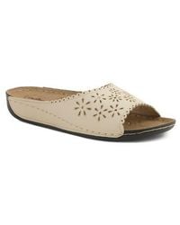 Flexus by Spring Step - Rhinestone Lasercut Slide Sandal - Lyst