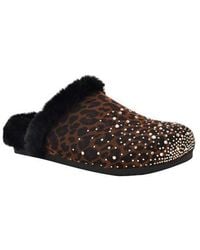 Guess - Gascona Rhinestone & Faux Fur Clog - Lyst