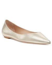 Stuart Weitzman - Emilia Pointed Toe Flat - Lyst