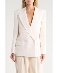 Twp - Harper Linen Double Breasted Blazer - Lyst