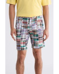 Vintage 1946 - Patchwork Madras Flat Front Shorts - Lyst