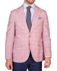 Tailorbyrd - Textured Yarn Dyed Windowpane Sport Coat - Lyst
