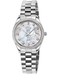 Gv2 - Turin Swiss Diamond Stainless Steel Bracelet Watch - Lyst
