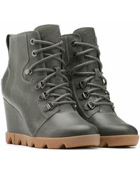 womens sorel wedge boots