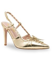 In Touch Footwear - Amalia Stud Slingback Pointed Toe Pump - Lyst