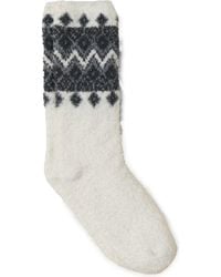 Barefoot Dreams - Cozychic Fair Isle Socks - Lyst