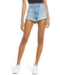 GOOD AMERICAN - Good Curve High Waist Denim Shorts - Lyst