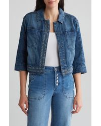 Democracy - Embroidered Jean Jacket - Lyst