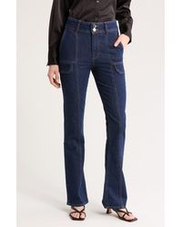 10 Crosby Derek Lam - Charles High Waist Pocket Flare Leg Jeans - Lyst