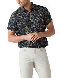 Rodd & Gunn - Big Glory Bay Floral Short Sleeve Linen Button-up Shirt - Lyst