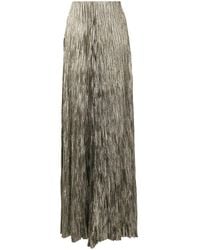 Ralph Lauren Collection Metallic-effect Plissé Skirt
