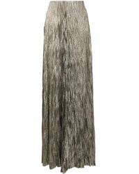Ralph Lauren Collection Metallic-effect Plissé Skirt
